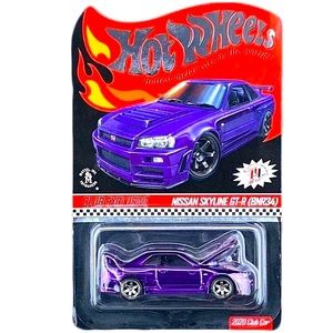 Hotwheels RLC Nissan BNR34 Spectraflame Purple